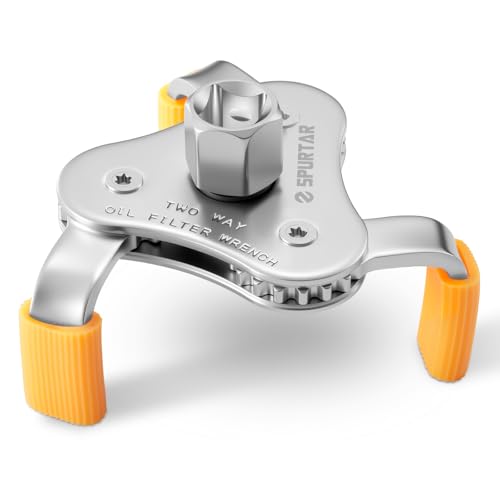 Spurtar 3-Jaw Oil Filter Wrench Adjustable 2-11/16" to 4-1/16" 68mm-104mm