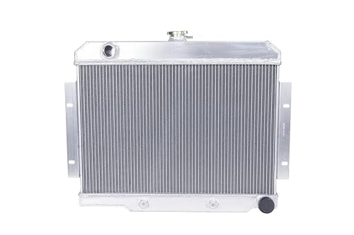 OHOB-COOL 3row Full Aluminum Radiator For 1972-1986 73 74 75 76 85 Jeep CJ CJ5 CJ6 CJ7 V8 Conversion (CHEVY ENGINES ONLY) - size: 72-86 jeep