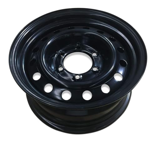 16x7 in Steel Wheel Rim 6 Lug 139.7mm 25mm Offset 106.1mm CB| Powder-Coated Black finish Fits 2005-2024 Toyota Tacoma | New OEM Replacement | 42601AD030