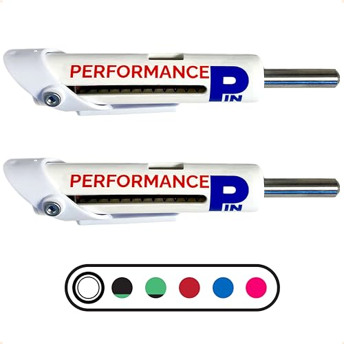 The Original Drop Set Pins for Gym | One More Rep with Weight Stack Pins | Instant Transition to Lower Weights for More Reps | Proudly Made in America | 5/16" Pin - color: WHITE