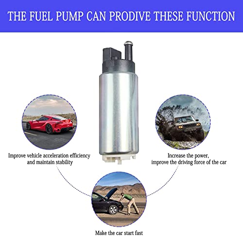255LPH Electric Fuel Pump High Performance Replace Walbro GSS341 with Installation Kits - size: GSS341