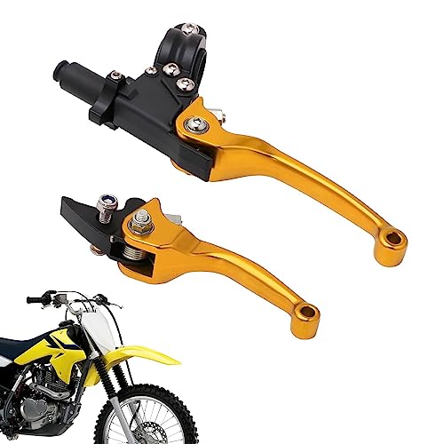 JFG RACING Dirt Bike Brake Clutch Lever 7/8" 22mm for CRF50 KLX SSR TTR 110 - color: Gold