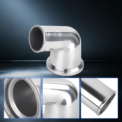 15° Swivel Water Neck Aluminum Polished Thermostat Housing - color: Silver, size: 15 Degrees Style1