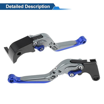 YZF-R7 Short/Long Brake Clutch Levers for Yamaha 21-25 Blue - color: Titanium Handle Blue End