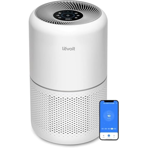 LEVOIT Air Purifiers for Home Pets Bedroom, Smart WiFi for Home Large Room - color: White, style: Core 300S