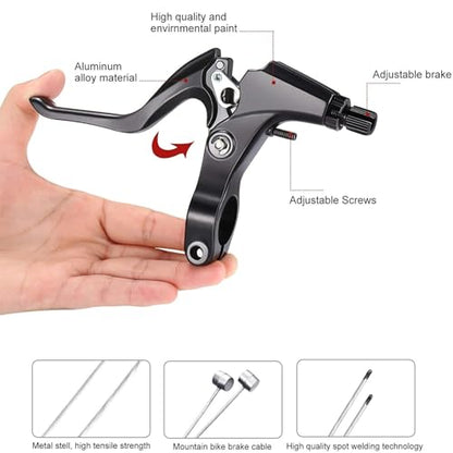 Bike Disc Brake Kit With Front and Rear Caliper、160mm Bike Rotor - color: Black-2