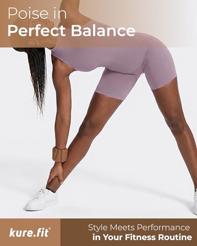 Pilates Wrist & Ankle Weights | Adjustable Weighted Bangles | 1/2/3LB Each - color: Mocha, size: 1 LB