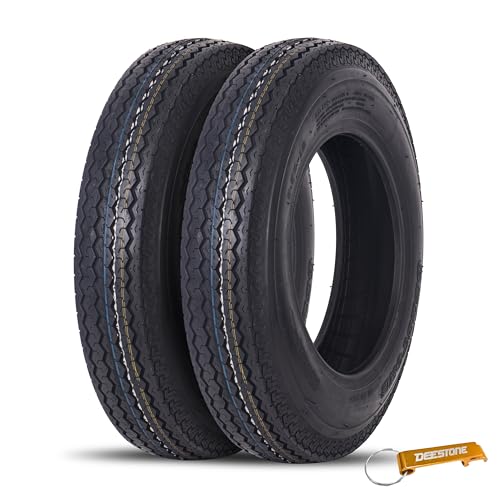 Deestone D901 Rib Highway Trailer, 5.30-12, 2 Tires, 6 Ply, Keychain - size: 5.30-12 6-Ply