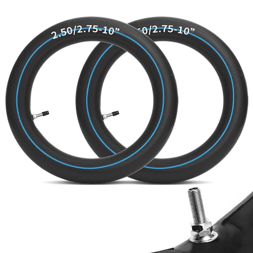 2.50/2.75-10" Inner Tube with Straight Valve Stem for SDG107 Crf50 Xr50 PW50 MVX70 DRZ70 JR50 SX500 Tao Tao db10 Coolster 50cc 70cc 110cc 125cc Heavy Duty Mini Dirt Bike 1/2PCS - size: 2.75-10“-2