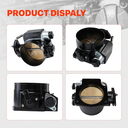 92mm Throttle Body Assembly with TPS IAC - color: black, size: 92mm with TPS IAC