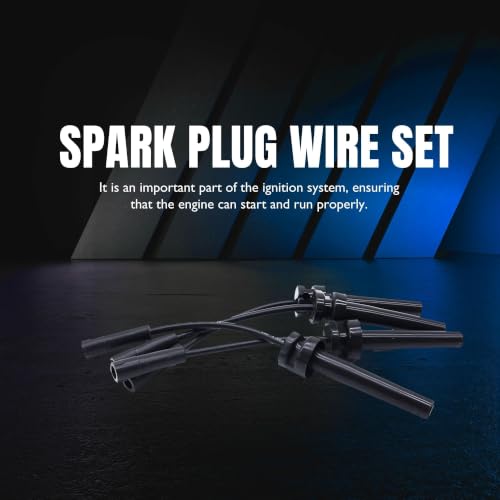 7570 Ignition Spark Plug Wires Compatible with Dodge Caravan - style: 7570