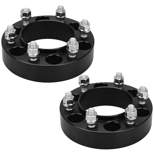 BRTEC 1.5in Wheel Spacers 6X5.5 Spacers 12x1.5 Studs for 1996-2022 Toyota 4runner 02-22 Tacoma for Hyundai 2001-2007 Terracan Hubcentric Spacers Adapters Without Locking hub 2PCS - color: 1.5inch-2pcs