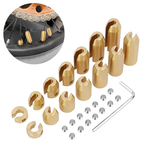 12 Pack Brass Motorcycle Wheel Weights Refill Kit - 6 Sizes