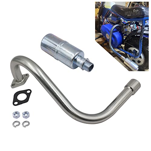 Exhaust with Muffler for Hemi Predator 212cc 6.5hp Honda GX160 GX200 Powerhorse 208cc DuroMax 7 Hp Go Kart and Mini Bike
