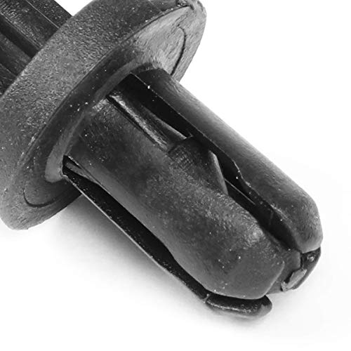 DNA Motoring BMP-Rivet Push Pin Rivet Car Body Clips - [Pack of 50] 10mm BMP Car Fasteners Kit, Nylon, Black - style: 50pcs
