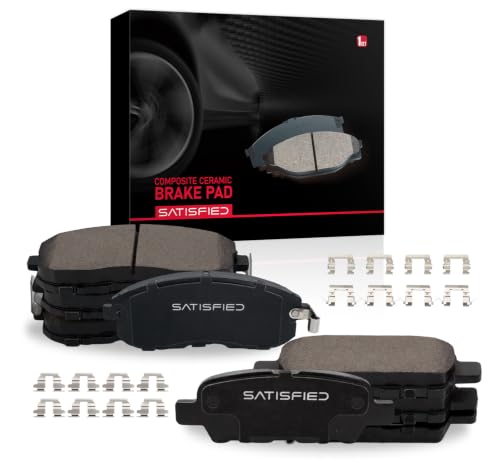 SATISFIED Ceramic Front Rear Brake Pads D815 D905 Fit For Nissan 350Z 03-05 - size: D815-D905