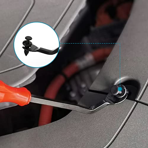 860Pcs Car Push Retainer Clips and Body Fastener Clips Kit - color: orange