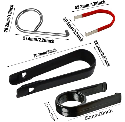 Gebildet 10PCS Wheel Bolt Cap Cover Removal Tool for Cars, 3+3+2+2 Universal Car Locking Lug Tyre Nut Center Cover Cap Puller Tweezers Bolt Nut - color: Mix