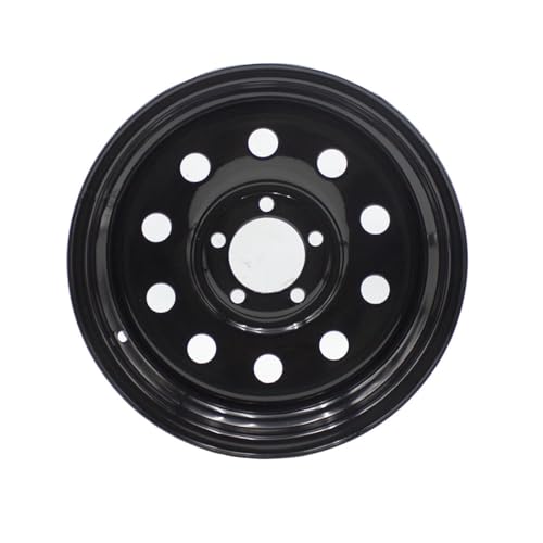 Black 14x5.5 Trailer Rim Wheel 5 Lug Hole On 4.5, 14 inch 5x4.5 Bolt Circle