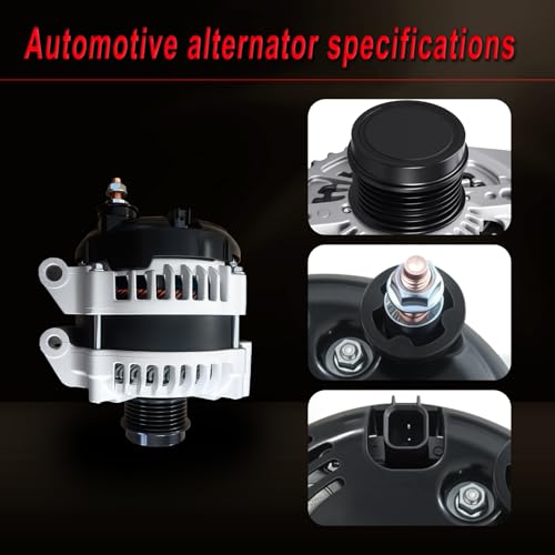 Alternator compatible with 2017-2018 Pacifica V6 3.6L NIN G - size: 2017-2018 Pacifica