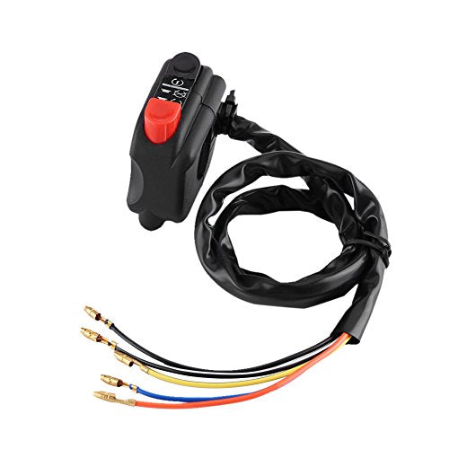 7/8'' Universal Motorcycle Engine Stop Start Kill Switch,Motorbike Waterproof On Off Start Kill Switch for ATV,Dirt Pit Bike,Scooter,Quad