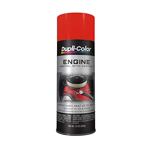 Dupli-Color ( EDE160707 -6 PK) Chevrolet Orange-Red Engine Enamel with Ceramic - 12 oz. Aerosol, (Case of 6)