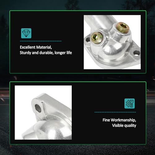 SCITOO Thermostat Housing Assembly Fit for Chevrolet for GMC for Buick for Checker for Oldsmobile for Pontiac Models,OE 14088753 - size: 14088753