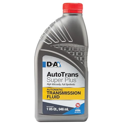 D-A LUBRICANT COMPANY 54566, Autotrans Super Plus Full Synthetic Automatic Transmission Fluid (ATF), 1 Quart (4 Pack) - size: Quart