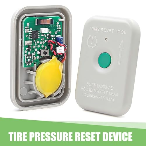 TPMS Relearn Tool, Automotive Tire Pressure Monitor Sensor Activation Reset Tool, Pressure Monitor System Reset Tool Replacement TPMS19, Compatible with Ford Cars (White)