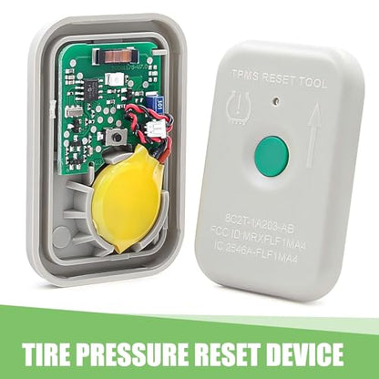 TPMS Relearn Tool, Automotive Tire Pressure Monitor Sensor Activation Reset Tool, Pressure Monitor System Reset Tool Replacement TPMS19, Compatible with Ford Cars (White)