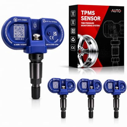 1490701-01-C Tire Pressure Monitor Sensors BLE Bluetooth TPMS Sensor Replacement for Tesla Model 3 ModelY Models ModelX 2020-2024 (4, Black)