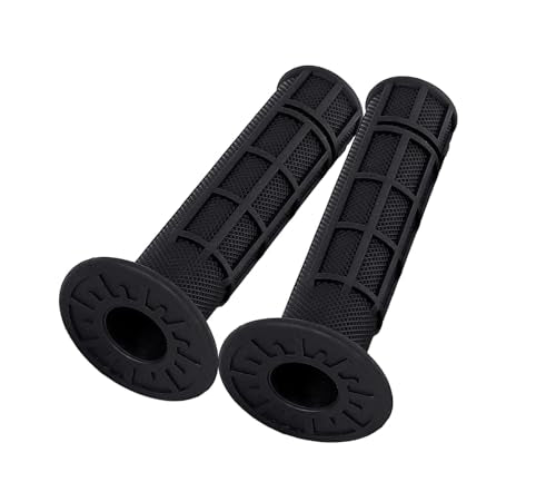 ATV Hand Grips 7/8" Soft Rubber Grip Compatible with ATV Arctic Cat Suzuki Yamaha Kawasaki Honda 400ex -Black