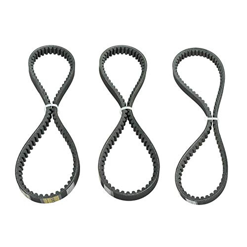 BLACKHORSE-RACING 3Pcs Go Kart Drive Belt 725, Drive Belt Clutch Belt for Hammerhead Trailmaster Mid Karts, 725 Belt for 30 Series Torque Converter Belts