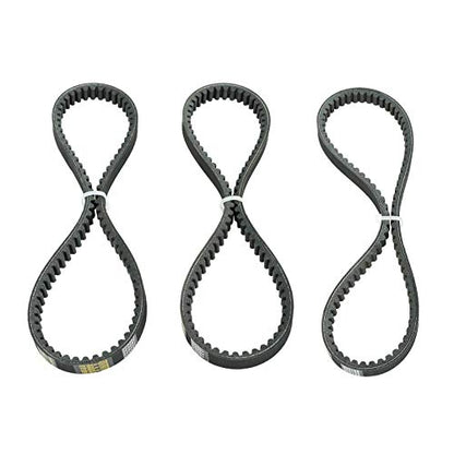 BLACKHORSE-RACING 3Pcs Go Kart Drive Belt 725, Drive Belt Clutch Belt for Hammerhead Trailmaster Mid Karts, 725 Belt for 30 Series Torque Converter Belts