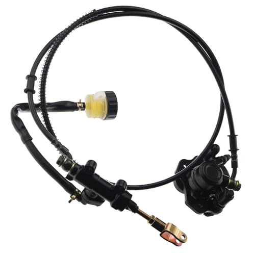 PRO BAT Rear Hydraulic Brake Assembly Caliper Master Cylinder Assembly Kit - color: Black