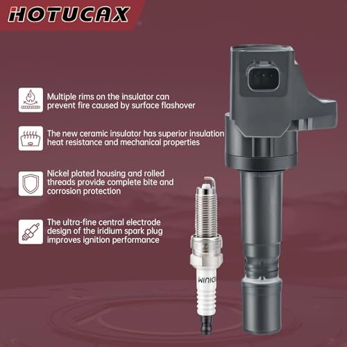 UF672 Ignition Coils & Spark Plugs Tune Up Kit, 4 Pack - size: UF672 & Spark Plugs