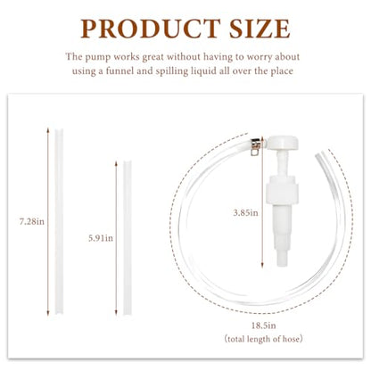 KVAEY 4 CC Fluid Pump for Quart Bottles, Automotive Quart Bottle Hand Pump with Flexible Tube, Fluid Pump Transfer Gear Oil Transmission and Differential Fluid, Car Accessories (4 CC) - color: 4 CC