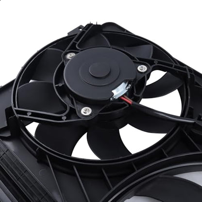 Engine Cooling Radiator Fan w/Controller Assembly Fit for 2010-2016 XC60,2011-2016 S60,2008-2015 XC70,2008-2015 S80,2015-2016 V60,2008-2010 V70 Replace 838-0009