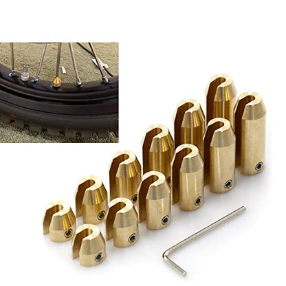 Universal Motorcycle Reusable Brass Wheel Spoke Balance Weights Refill - size: 12