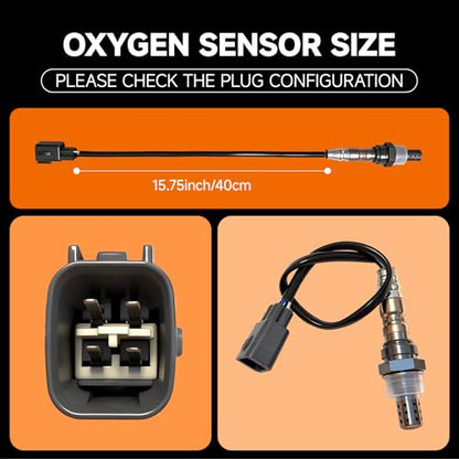 Upstream & Downstream O2 Sensor Set|Direct Replacement for OE #234-4169 |Oxygen Sensor Compatible Lexus, for Toyota V8-4.0L/4.7L/5.0L/5.7L |Direct-Fit for 1995-2015 Models INCLUDES GLOVES - size: 234-4169