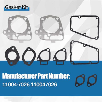 Gasket Kit Fits for Kawasaki FR651V R691V FR730V FS691V FX691V Engines 10D13 Replaces 11004-7026 110047026