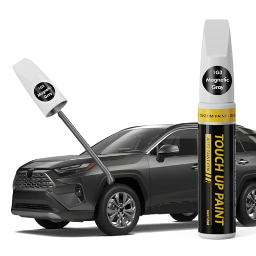 ((1G3) Magnetic Gray Metallic) Touch Up Paint for Toyota, Car Paint Scratch Repair Kit, 2 in 1 Premium Scratch Remover Pen with Exact Color-Matched - color: Magnetic Gray Metallic (1G3)