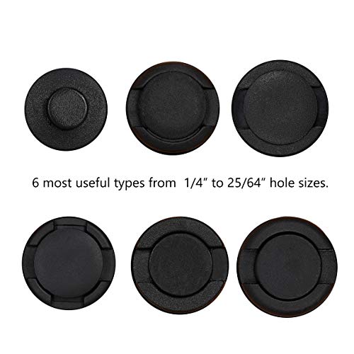 Ginsco 102pcs 6.3mm 8mm 9mm 10mm Bumper Push Fasteners Rivet Clips Expansion Screws Replacement Kit (Pack of 2) - size: 102 Piece Set (Pack of 2)