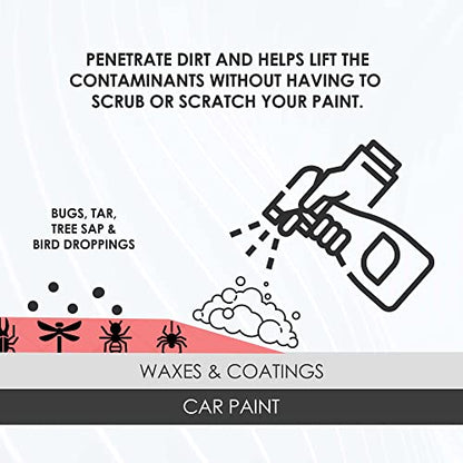 WASH&WHIPS Hockenheim Bug Remover - for Dead Insects, Droppings and Grease for Car Detailing, RVs, Trailers, Boats, Professional Strength Dissolves without Scratching, 16 fl oz - size: 16 Fl Oz (Pack of 1), style: Without Towel.
