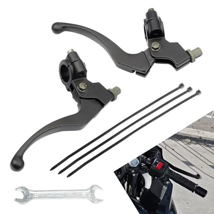 2 PCS Bike Brake Levers, Clutch Lever, Clutch Brake Handle Levers Perch, Compatible with Honda CRF50 XR50 (Black)
