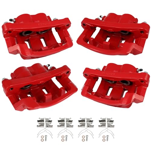 SCITOO Front & Rear Disc Brake Calipers Assembly w/Bracket For Ford - size: Front & Rear[18-B4791&18-B4790&18-B4753&18-B4752]