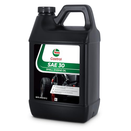 Castrol SAE 30 Small Engine Oil For 4-Cycle Engines – Protects Against Rust & Corrosion – Formulated For Air-Cooled Engines (Pack of 6 (48 oz Bottles)) - size: Pack of 6 (48 oz Bottles)
