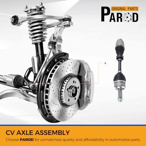 PAROD 664250 664251 Front CV Axle Assembly,2.4L 1.8L,Passenger&Driver Side - size: Front Driver and Passenger Side