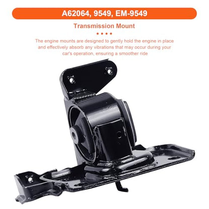 Engine Motor Mount Set & Trans Mount Compatible with 2009-2012 Toyota RAV4 L4 2.5L, 4PCS, Replacement for A62038 A62050 A62093HY A62064 - size: Rav4 L4 09-12