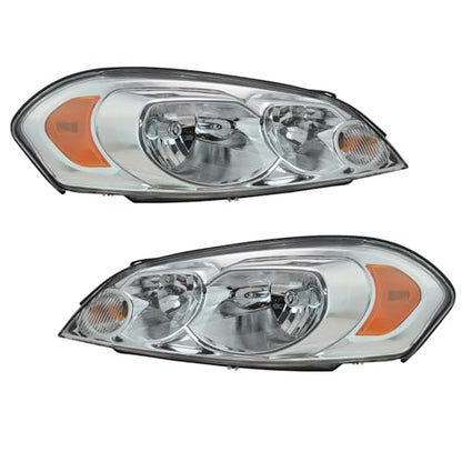 TRQ Driver and Passenger Side Headlight Assembly Set - style: HLA95277